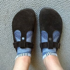 Birkenstock Brown Suede Mule